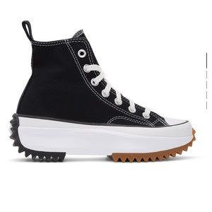 CONVERSE BLACK RUN STAR HIKE TOP SNEAKERS